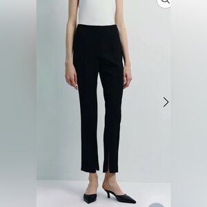 Rue Sophie Reims zip slim Black Tailored Trousers - Sleek Straight Leg